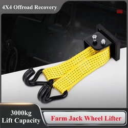3000kg Lift Capacity Heavy Duty Intergrated Hi Farm Jack Wheel Lifter Lift-Mate 4x4 Offroad Lift 5000lbs Recovery Accessory
