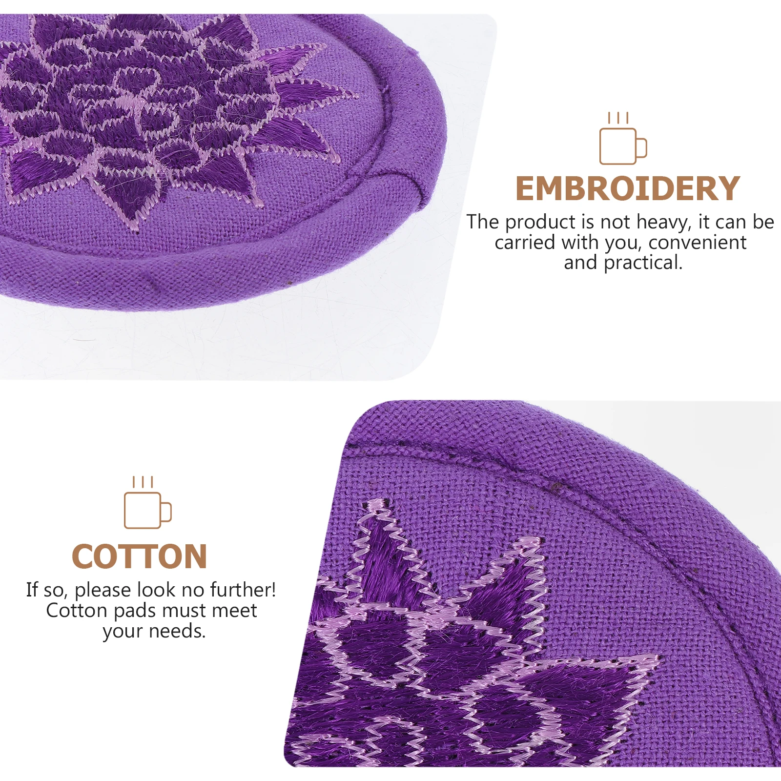 

1pc Embroidery Singing Mat Tibetan Art Craft Decoration Selected Material Durable Soft Cushion For Sound Bowl Tea Pot