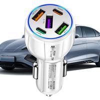 Car Charger USB C 75W Car Adapter Fast Car Charger Car Charger USB Car Adapter Multi-functional Car Charger Adapter For Travel