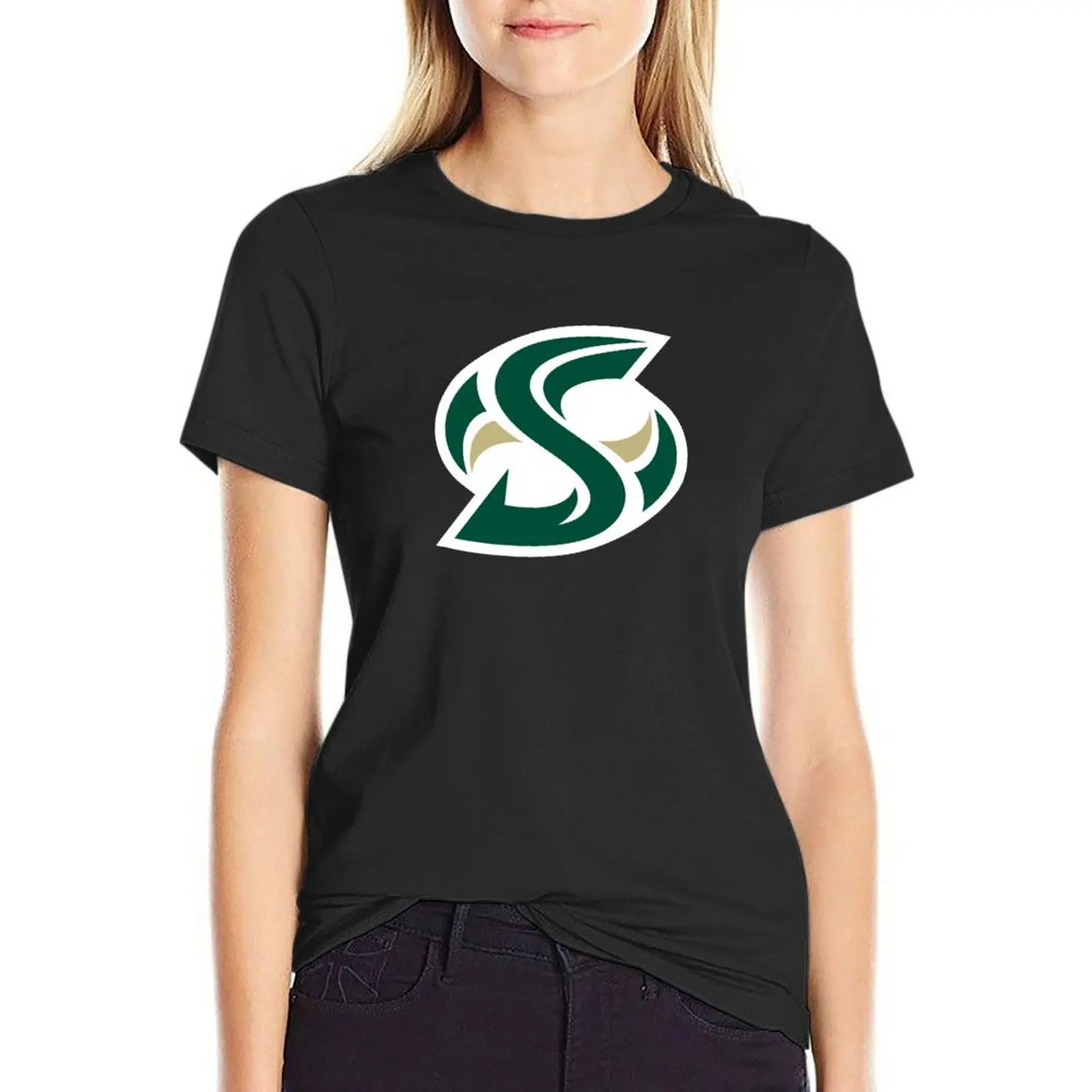 the Hornets Sacramento State-icon T-Shirt quick-drying customs design your own customs blanks t shirts for Women loose fit