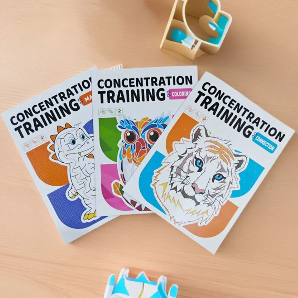 Maze Connection Coloring Book, Student Stress Relief Puzzle Game Book, Developing Focused Thinking Intelligence Coloring Book