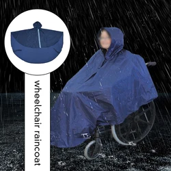 Wheelchair Waterproof Poncho Rain Cover with Hood Disability Aid Rain Mac / Coat Scooter Raincoat for The Elderly