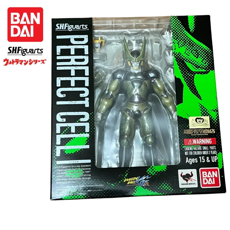 متوفر في المخزون بانداي S H Figuarts الأصلي لعبة دراغون بول خلية دمية العلامة التجارية الجديدة محاصر عمل الشكل شخصيات أنيمي نموذج المرآب