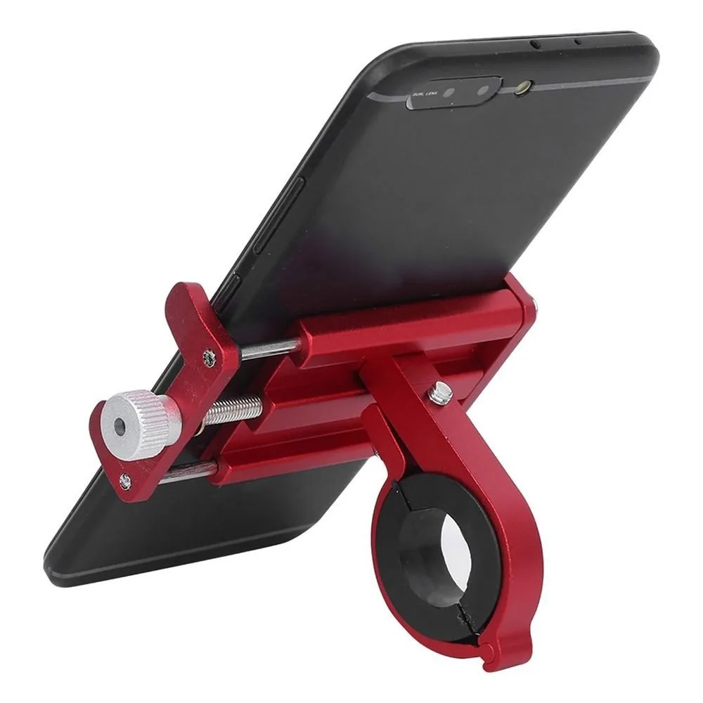 耐久性のある携帯電話サポート自転車電話ホルダー MTB 道路調節可能な自転車マウントアルミ合金オートバイホルダー