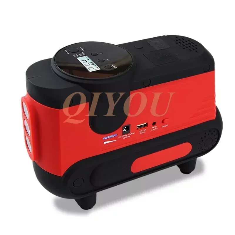 Portable Car Jump Starter Power Bank Battery Booster Car Air Pump With USB Charger Led Light Tire Inflation