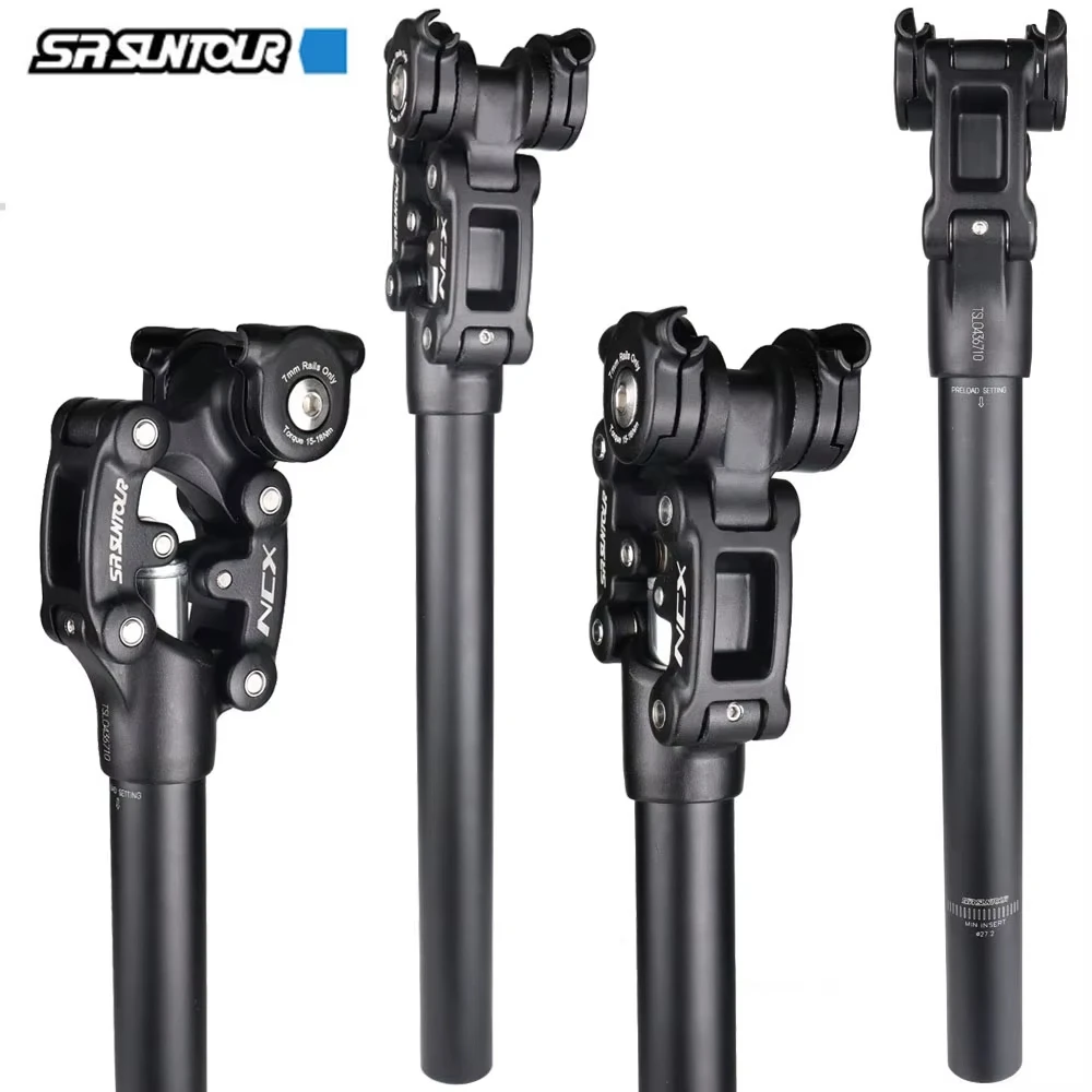 Suntour Mountain Bike Shock 350mm*27.2mm/28.6/30.0/30.1/30.4/30.9/31.6/33.9mmMTB Suspension Seatpost NCX Bike Accessories