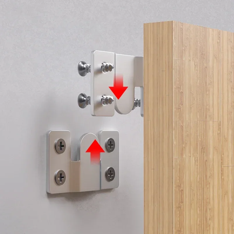 Picture Frame Hooks Stainless Steel Wall Hanger Flush Mount Bracket Photo Hanging Buckle Furniture Interlock Brackets Connector
