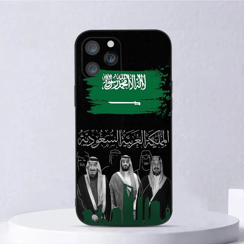 Salman of Saudi Arabia Phone Case For iPhone 15,14,13,12,11,Plus,Pro Max,XS,X,XR,SE,Mini,8,7 Soft Silicone Black Cover