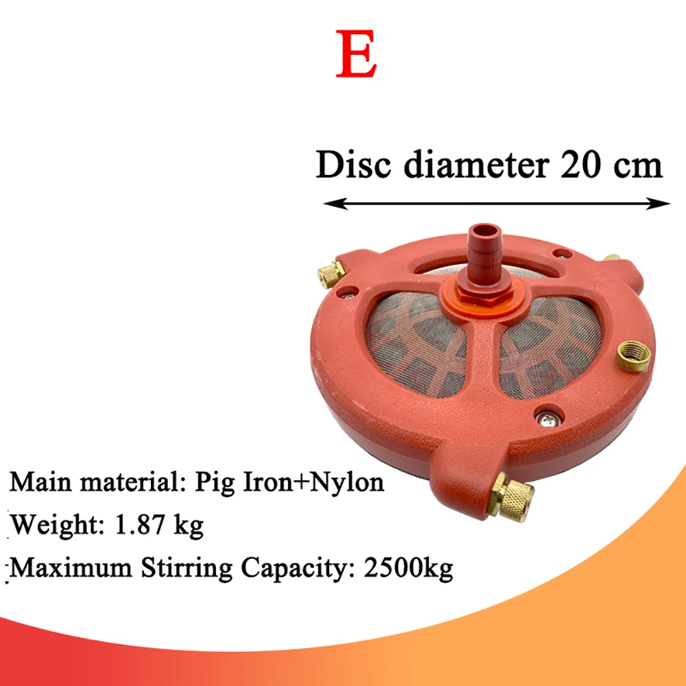 Agricultural Farm Chemical Mixer Stirrer Agitator, Sprayer Pump Accessories, Water Return Circulation Mixing Pesticide.