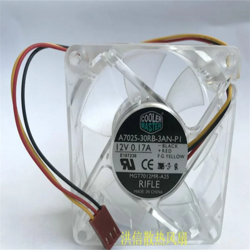 

A7025-30RB-3AN-PI 12V 0.17A 3-проводной охлаждающий вентилятор