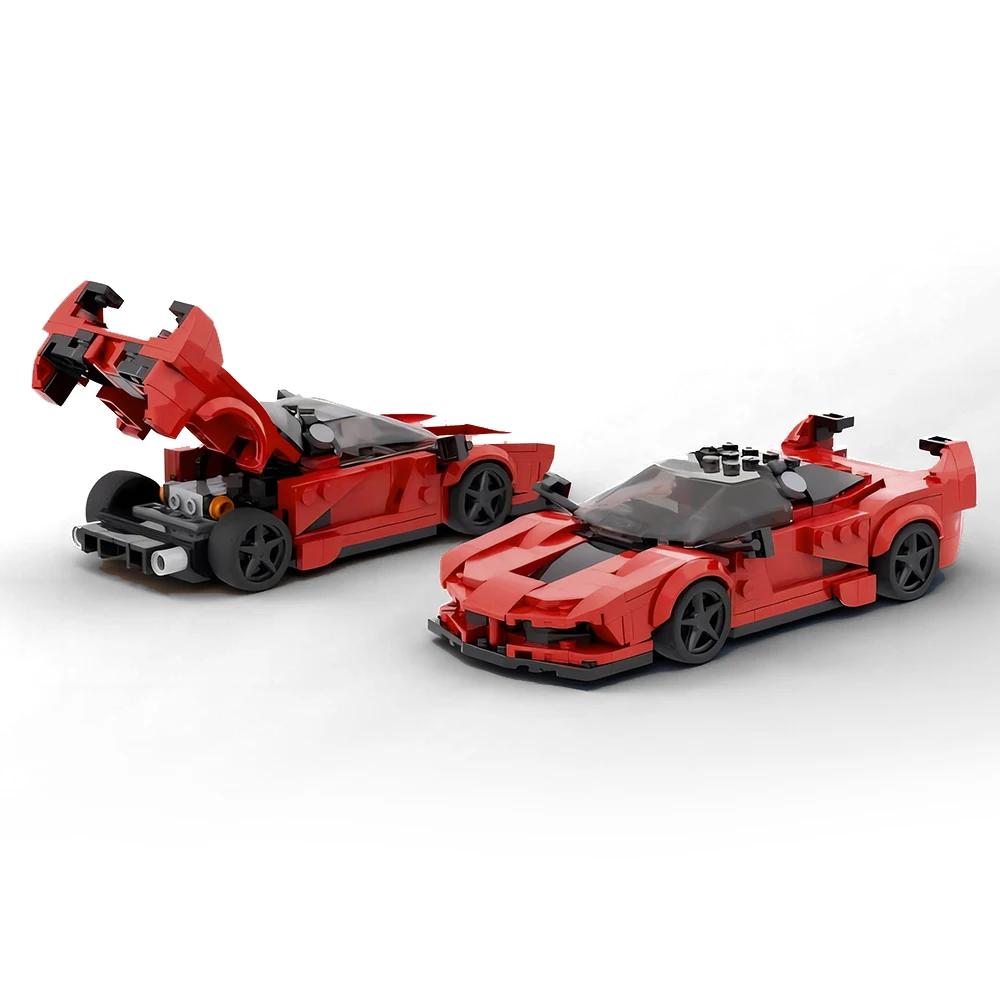 329PCS MOC Speed Champion Famous Sports Car City Car Assembly Model Toy Technology Racing Building Blocks DIY Children’s Gift