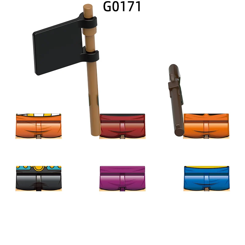 As figuras de ação bandeira armas calças peças de cabelo modelo blocos moc tijolos conjunto presentes brinquedos para crianças g0171