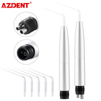 AZDENT Dental Air Scaler Handpiece Activation Irrigation Perio Scaling With 5pcs Endodontics Plastic Tips 2/4 Holes Dentistry To