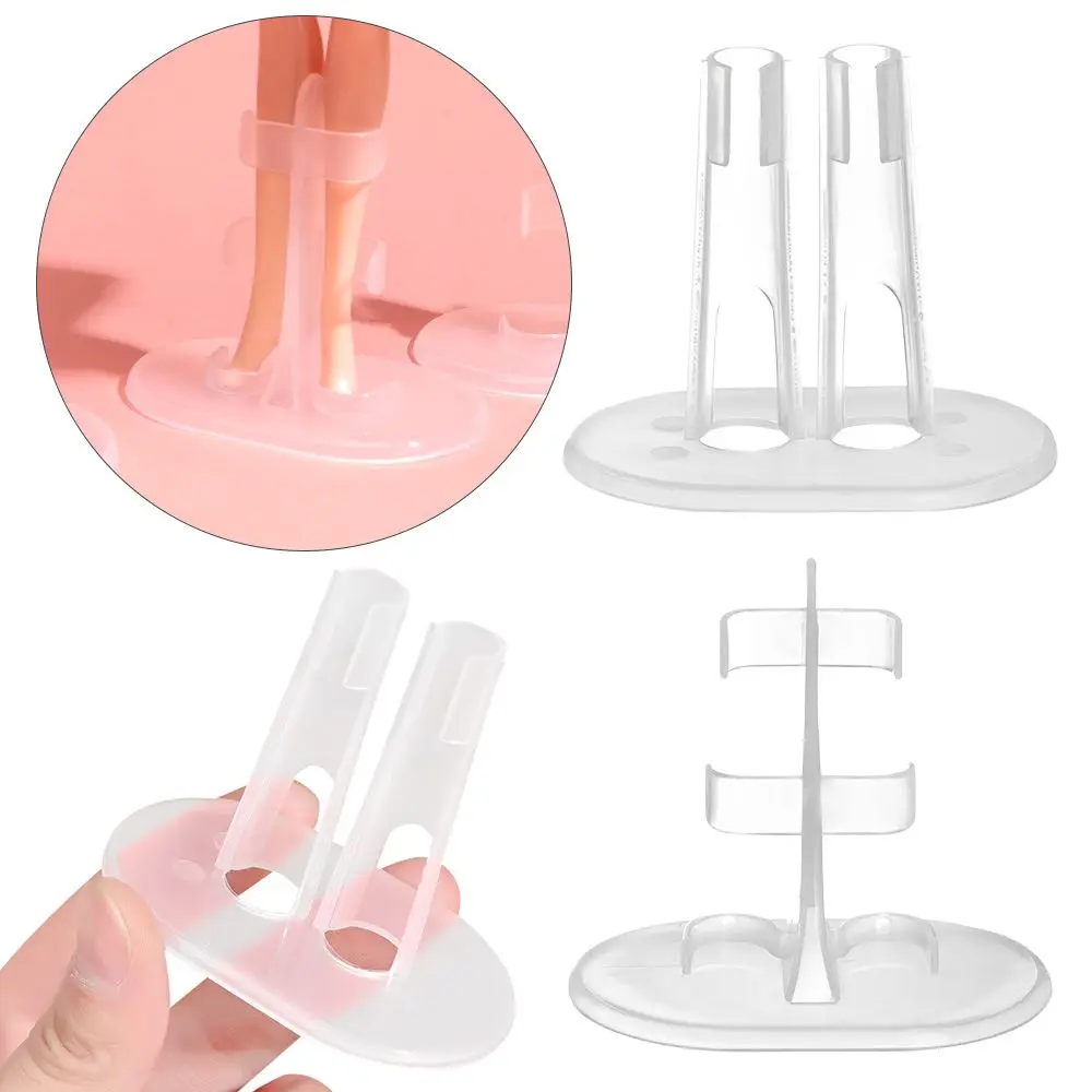 5pcs/set Transparent Plastic Doll Stand Display Holder For Dolls Stands Doll Accessories Doll Support Leg Holders