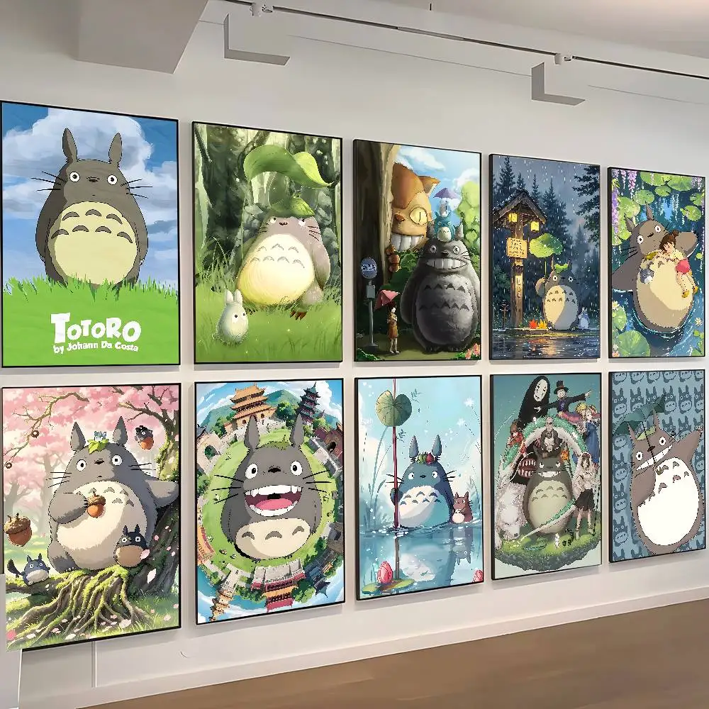 T-Totoro Poster Print A5 A4 A3 A2 Wall Art Decor For Room Office Gift For Fans