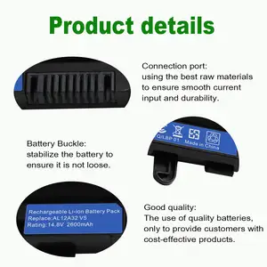 Acer Aspire dahili Pil AL12A32 AL12A72 V5-431 V5-551 V5-571 V5-471G V5-571P E1 V5-571-6726 E1-572 E1-510P E1-522 E1-532 Bataryadaki 6 büyük satış, acer aspire e1 - 571-no. 3