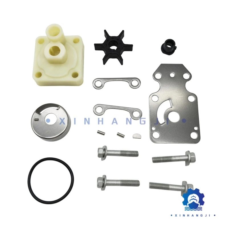 

High quality Water Pump Impeller Kit 6AH-W0078 For Yamaha 4 Stroke 15 20 HP Outboard F15C F20 6AH-W0078-00 6AH-W0078-A2 18-3479
