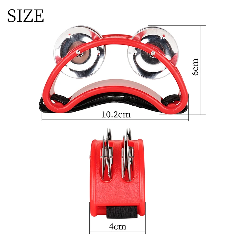 طبلة بيضاوية الشكل رفيق اليد القدم جلجل طبل الأطفال الموسيقية التعليمية الدف أدوات قرع لحفلة KTV