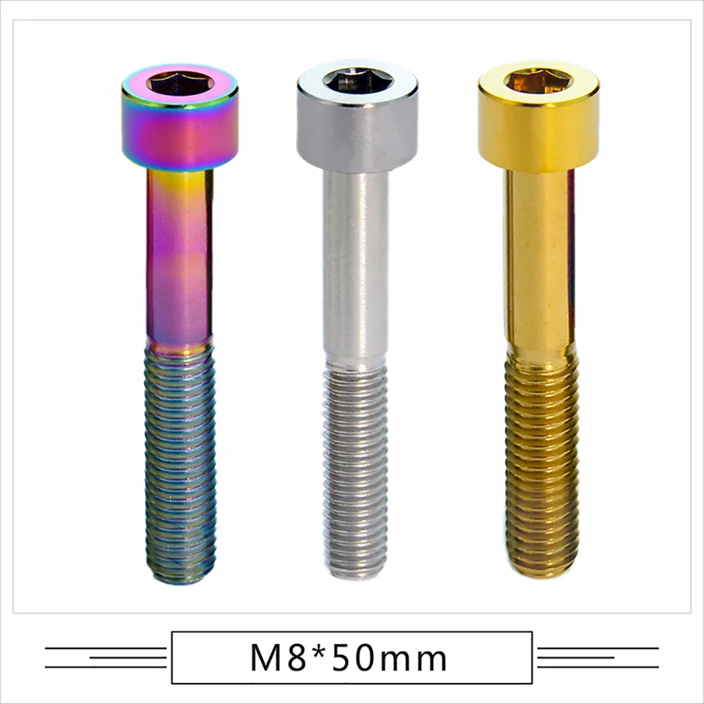 1 stks M8 Cap Head Hex Socket Schroef Lengte 20/25/30/35/40/45/50mm voor Fiets Motor Auto