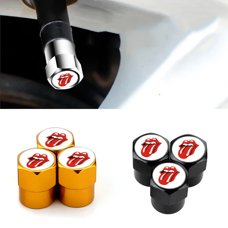 Tongue Car Wheel Tire Valve Caps for Audi Mercedes Benz Volkswagen BMW KIA Porsche Toyota Ford Honda Land Rover Tesla