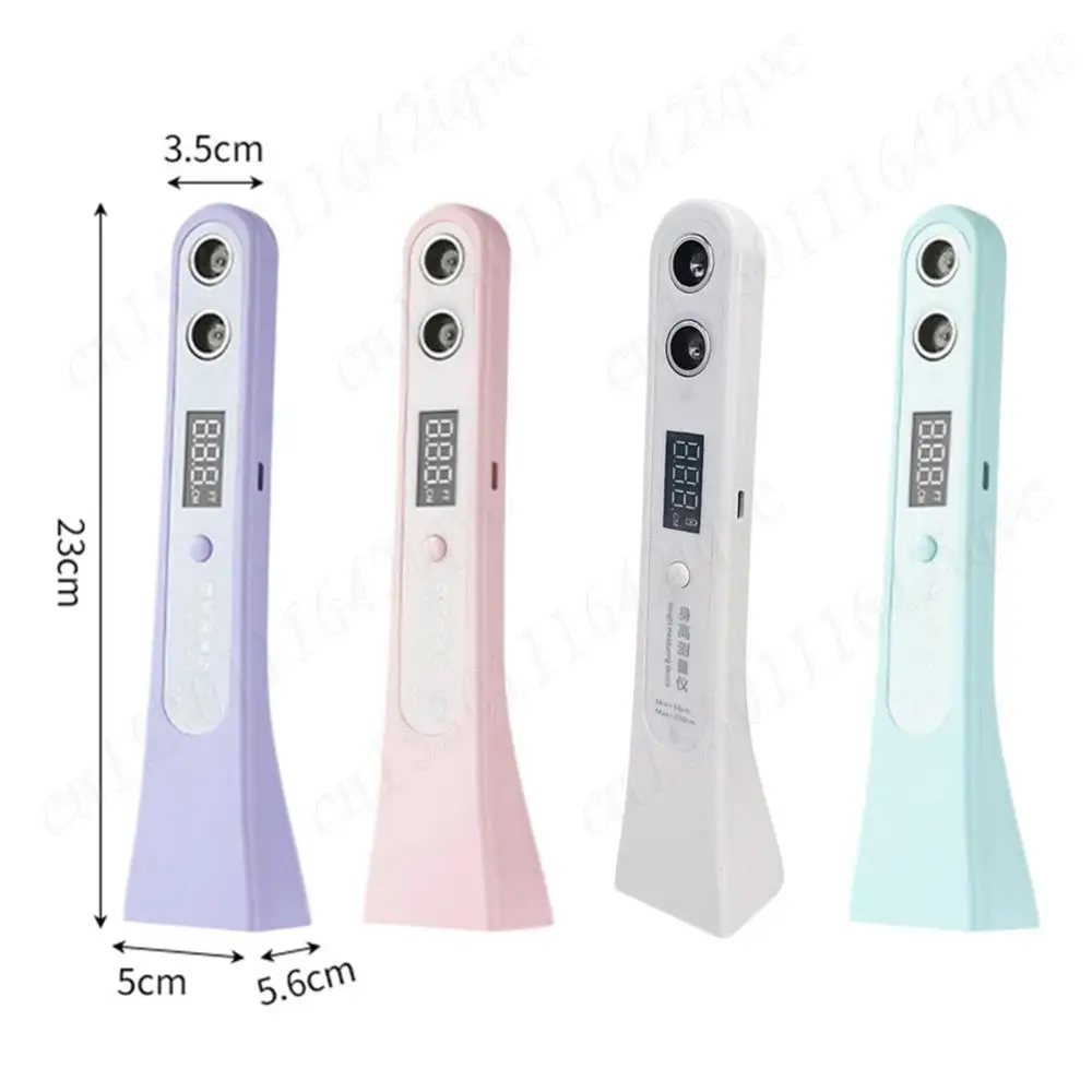 Ultradźwiękowa cyfrowa linijka do pomiaru wysokości Elektroniczny pomiar wysokości o wysokiej dokładności dla dzieci Wykres wzrostu Śledź pomiar