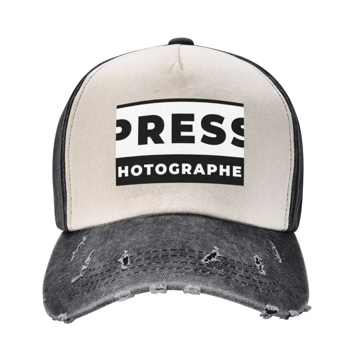 Press Photographer ID Baseball Cap |-F-| Beach Bag Hats Man Women's