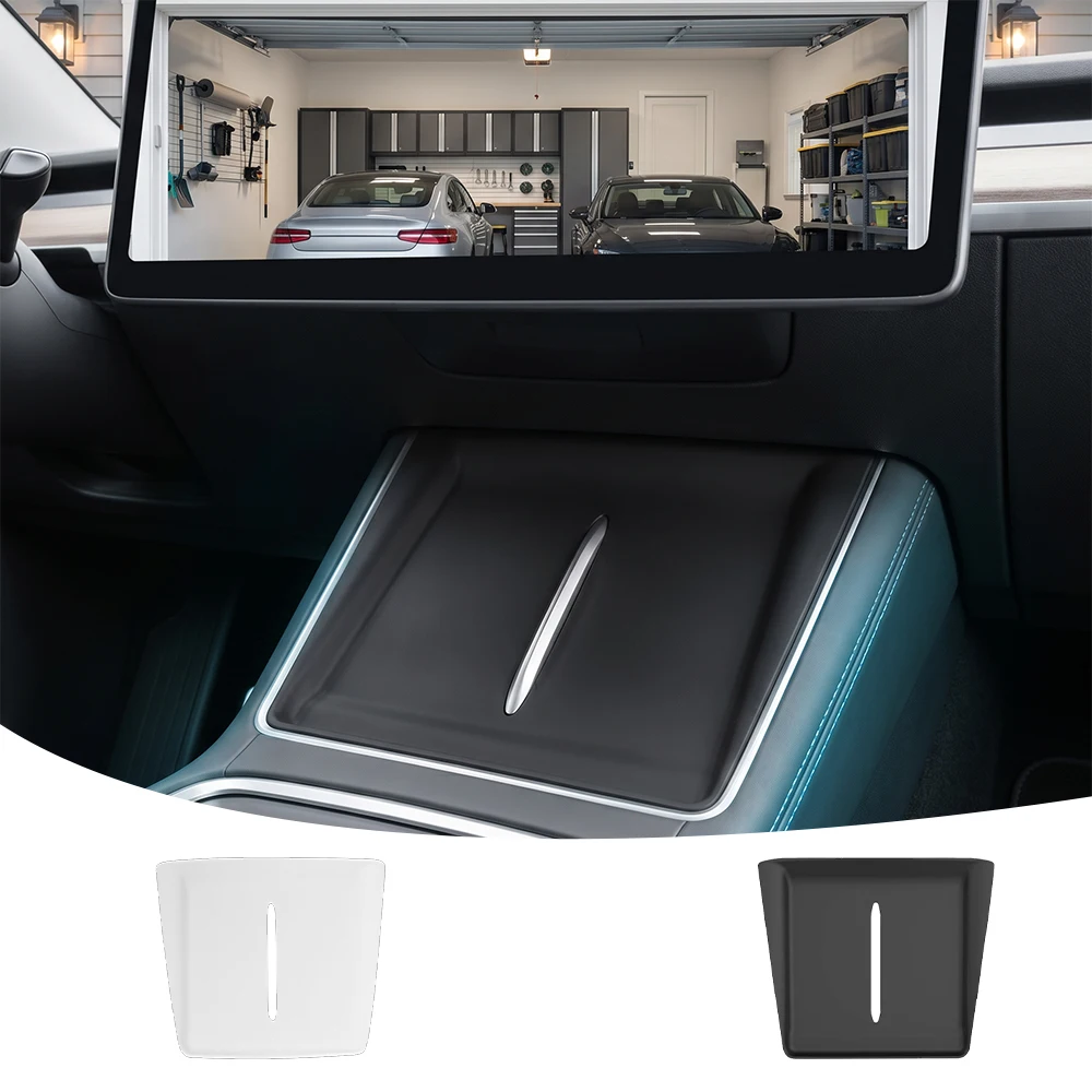 For TESLA Model Y L Wireless Charging Silicone Pad Central Control Charger Protector Cover Non-Slip Mat Auto Interior Accessorie