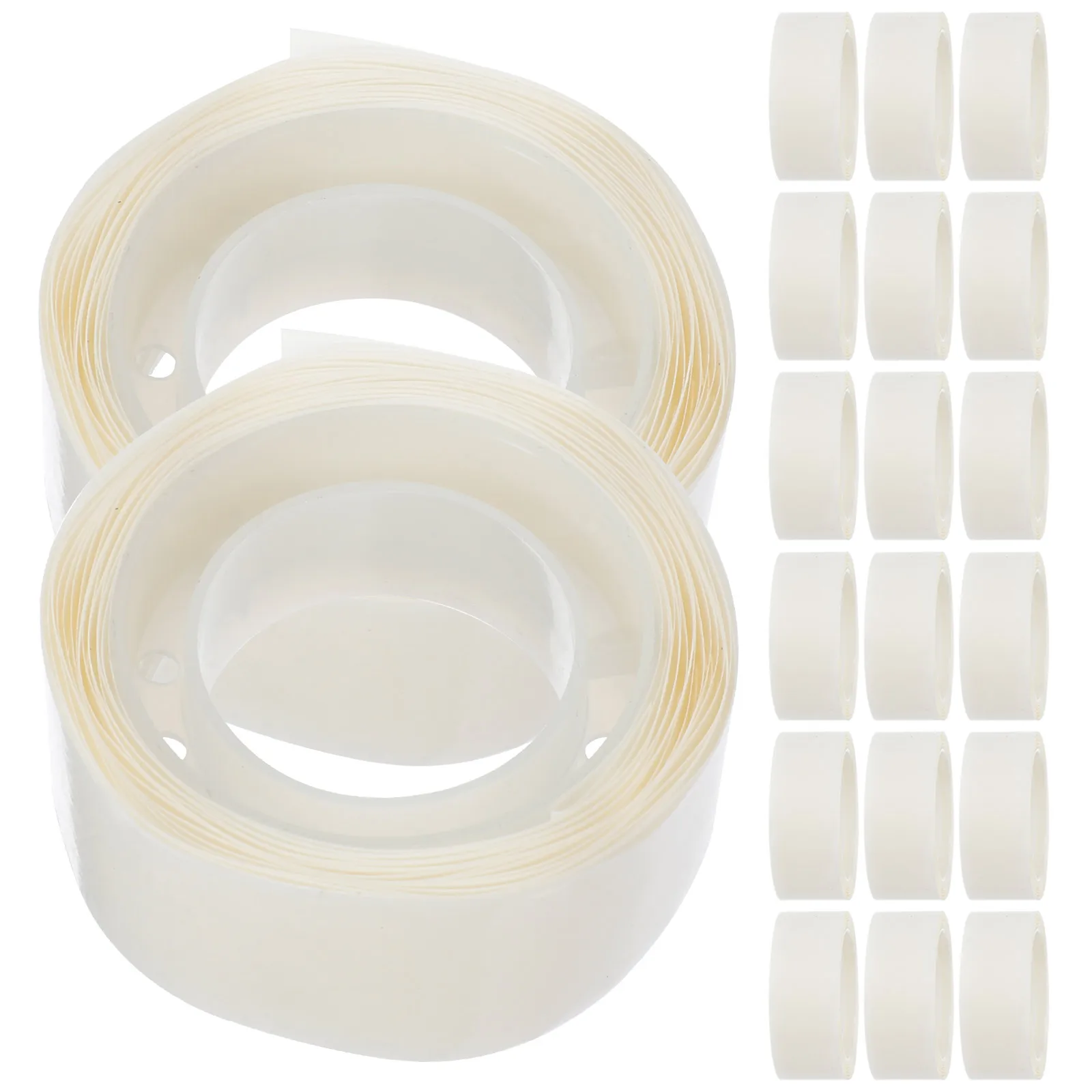 

20PCS Balloon Double Sided Tape Clear Circle Stickers Strong Adhesion Transparent Labels Decorative Points