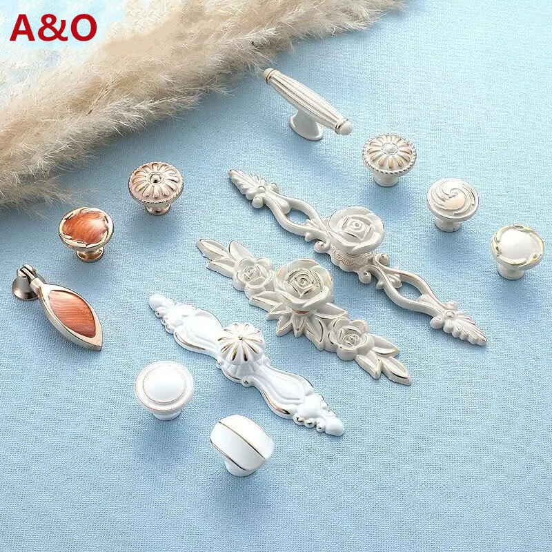 Handles Drawer Cabinet Furniture Kitchen Handles for Cabinet Knob Door Drawer Furniture Kitchen Knob Single Hole Flaky Simple