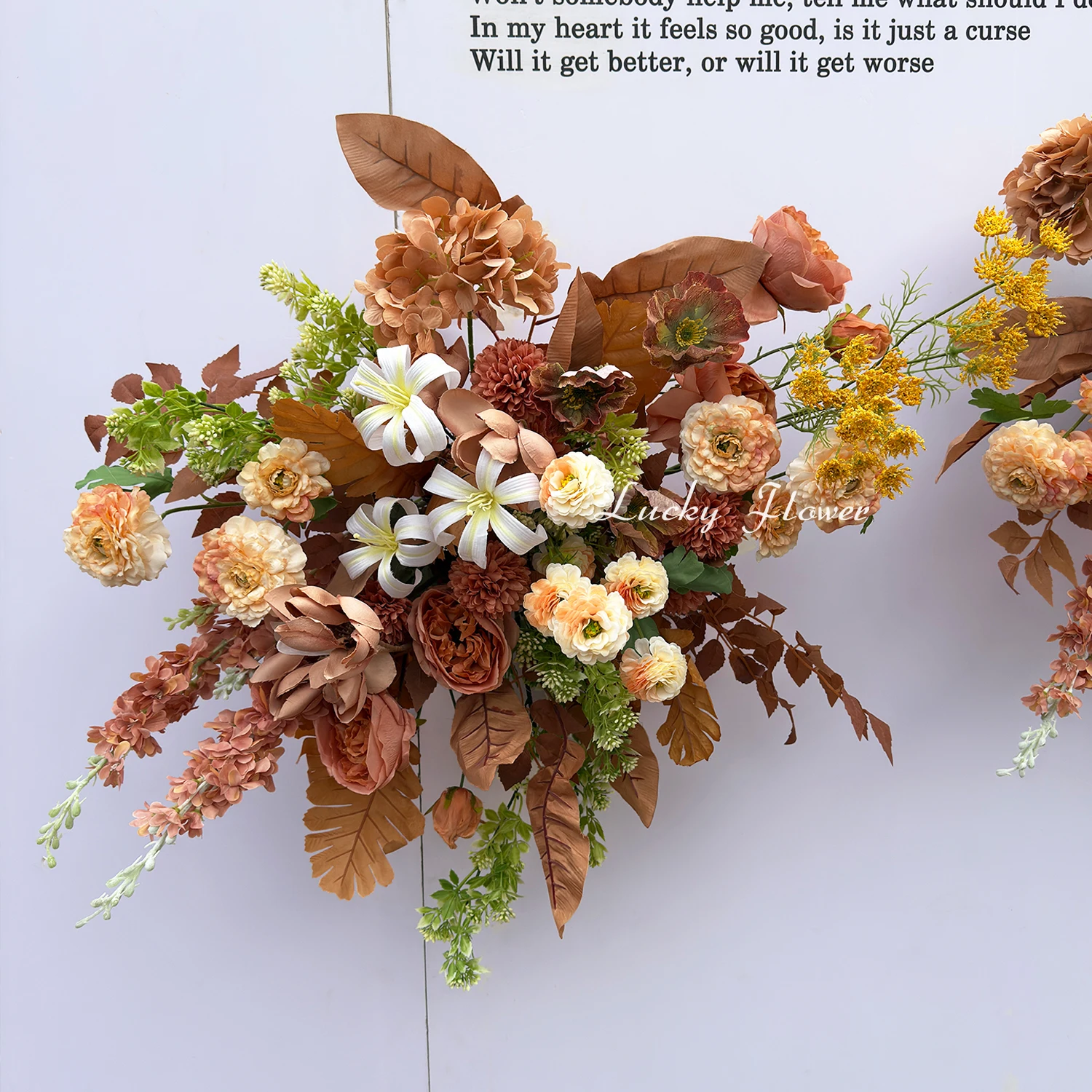 

Outdoor Wedding Floral Decoration Artificial Flowers Floral Backdrop Arrangement Hang Flower Row Road Lead Flower Ball