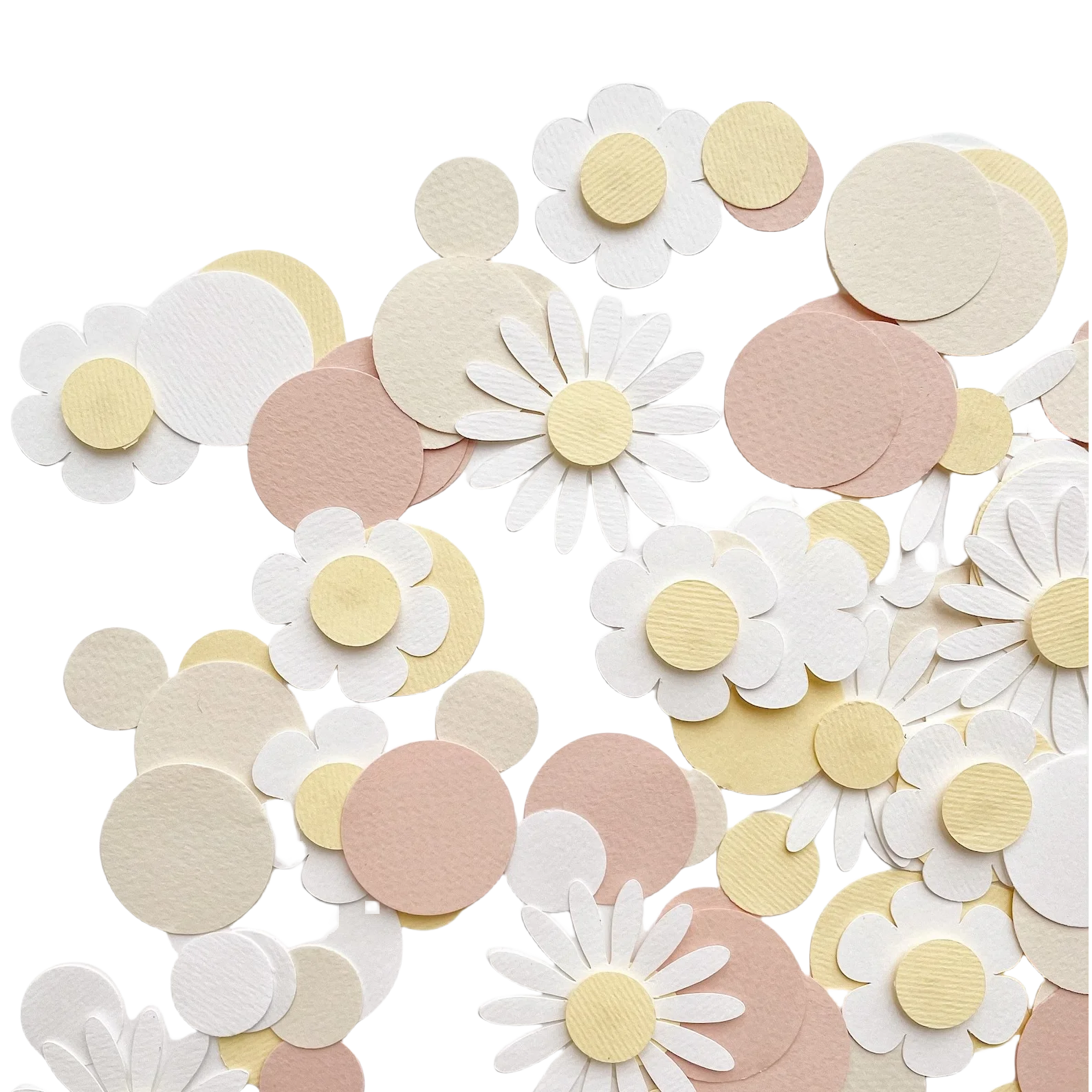 1Bag Sweet Round Daisy Flower Paper Confetti Wedding Flower Table Scatter Baby Shower Birthday Party Gift Box Decorations Supply