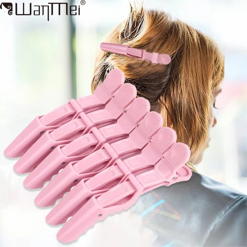 6PCS Alligator Haar Clips Kappers Klemmen Klauwen Sectie Clip Kapper Krokodil Haarspeld Salon Styling Tools Haaraccessoires - afbeelding 2