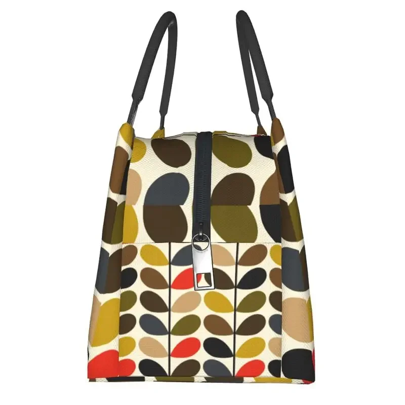 Orla Kiely Abstract Multi Stem Insulated Lunch Tote Bag for Mid Century Scandinavian Geometric Cooler Thermal Food Lunch Box