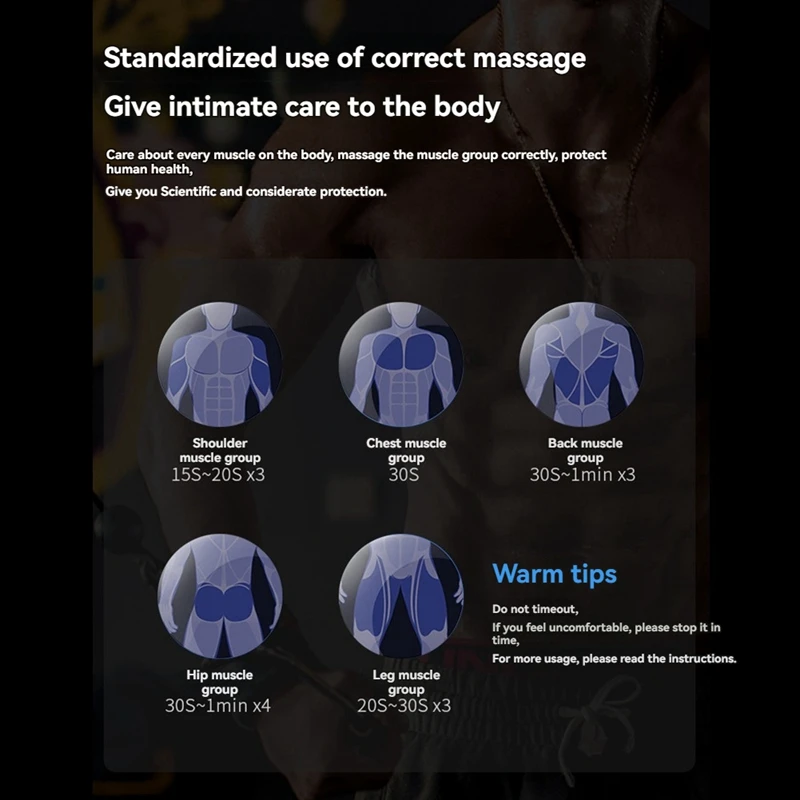 Handheld Muscle Massager With Carrying Case Hot Cold Compress Body Massager Deep Relief Muscle Relaxation Stimulator