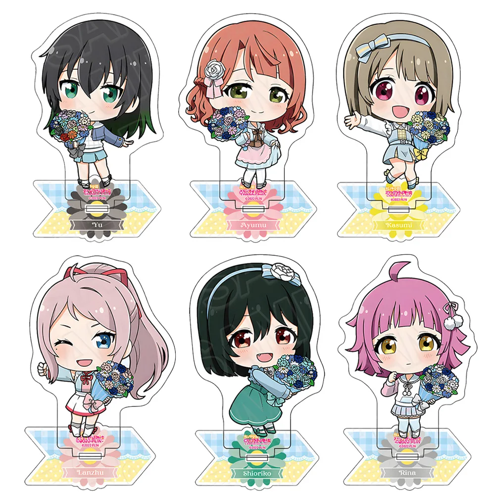 شخصية حب الحياة مياشيتا آي كومي كاناتا يوكي سيتسونا إيما فيردي تينوي رينا ميفون شيوريكو حامل أكريليك صغير تشيبي أنيمي #1