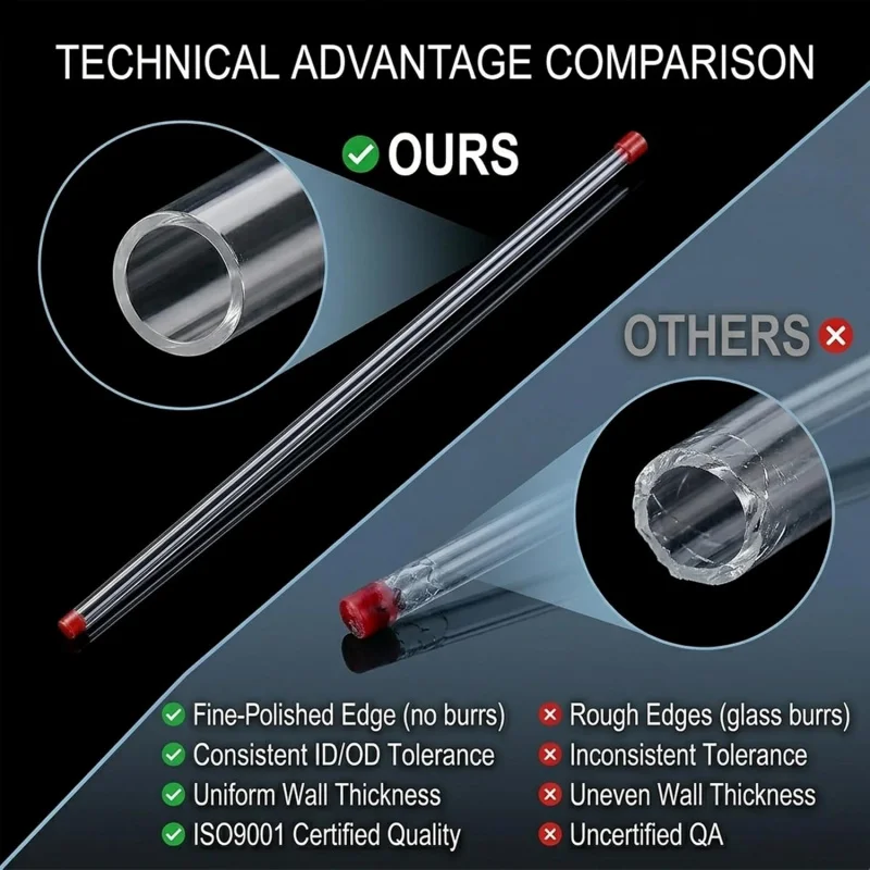 red label disposable micro capillary glass pipette blood collection sampling tube medical biological test straw 100 pieces