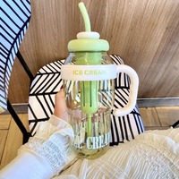 High Capacity Sports Bottle Durable 1200ML Tritan Cup with Locking Lid Ideal for Hiking, Workouts Daily Use