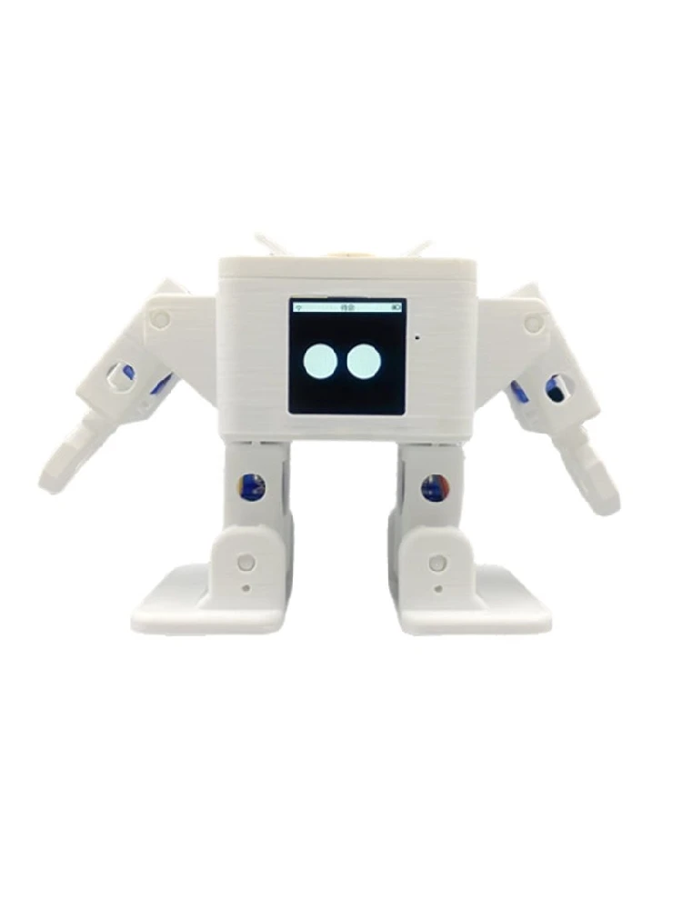 ABZZ-AI OTTO Robot Chat vocal Robot ESP32-S3 Robot de danse interactif intelligent écran 1.54 pouces prend en charge Deepseek Xiaozhi A
