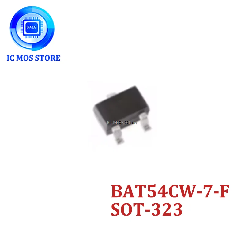 

100PCS BAT54CW-7-F BAT54CW BAT54 Silkscreen KL7 SOT-323 diode
