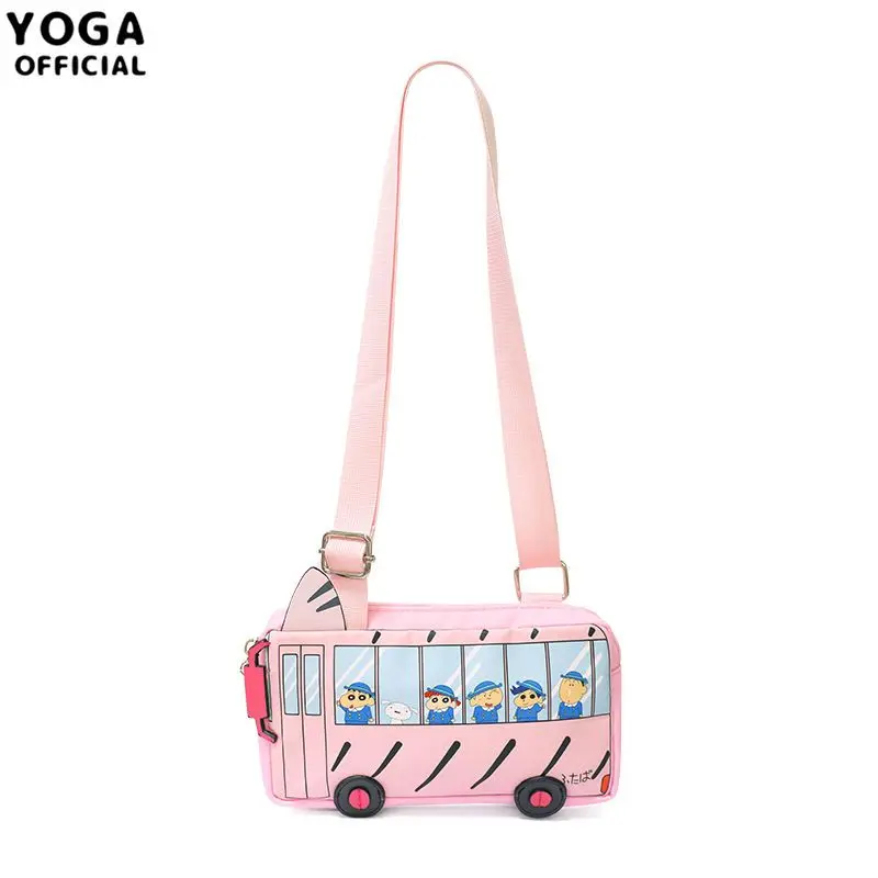 

Crayon Shin-chan peripheral accessories shoulder bag Kasukabe bus school bus crossbody bag cartoon anime backpack