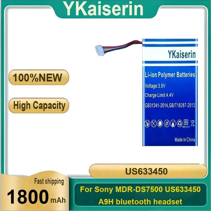 For Sony Mdr-DS7500 US633450 A9H Bluetooth Headset Environmentally Friendly Wireless Headphones Battery 1800Mah