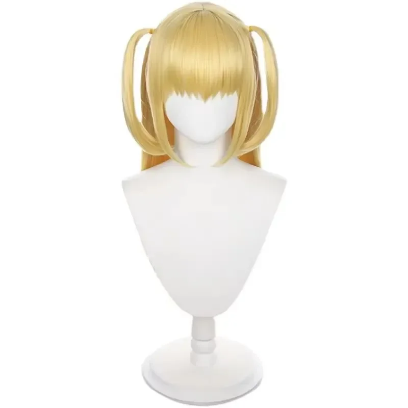 WHIMSICAL W Amane Misa Cosplay Wig Long Straight Golden Styled Heat Resistant Synthetic Hair Wig image 5