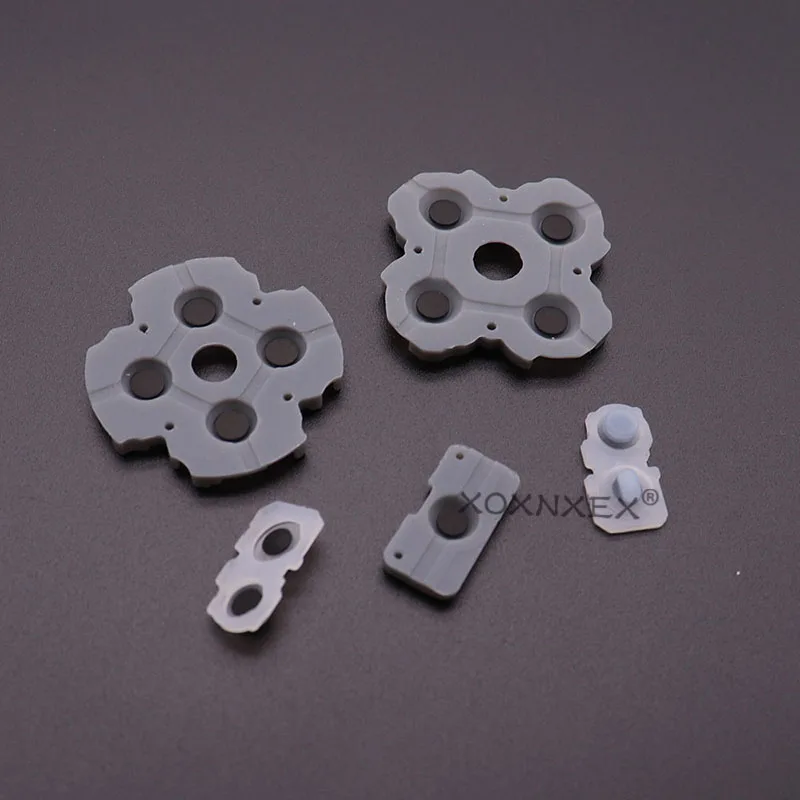 XOXNXEX 1set Silicone Conductive Rubber Adhesive Button Pad Keypads Silicone Buttons D-pad controller rubber for ps5 V1 V2