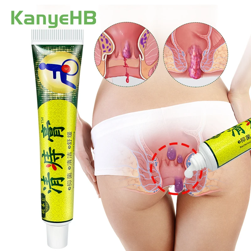 1Pcs Hemorrhoid Remover Cream Internal Piles Herbal Ointment Relieve Anal Pain Swelling Anus Bleeding Anal Fissure Plaster S051