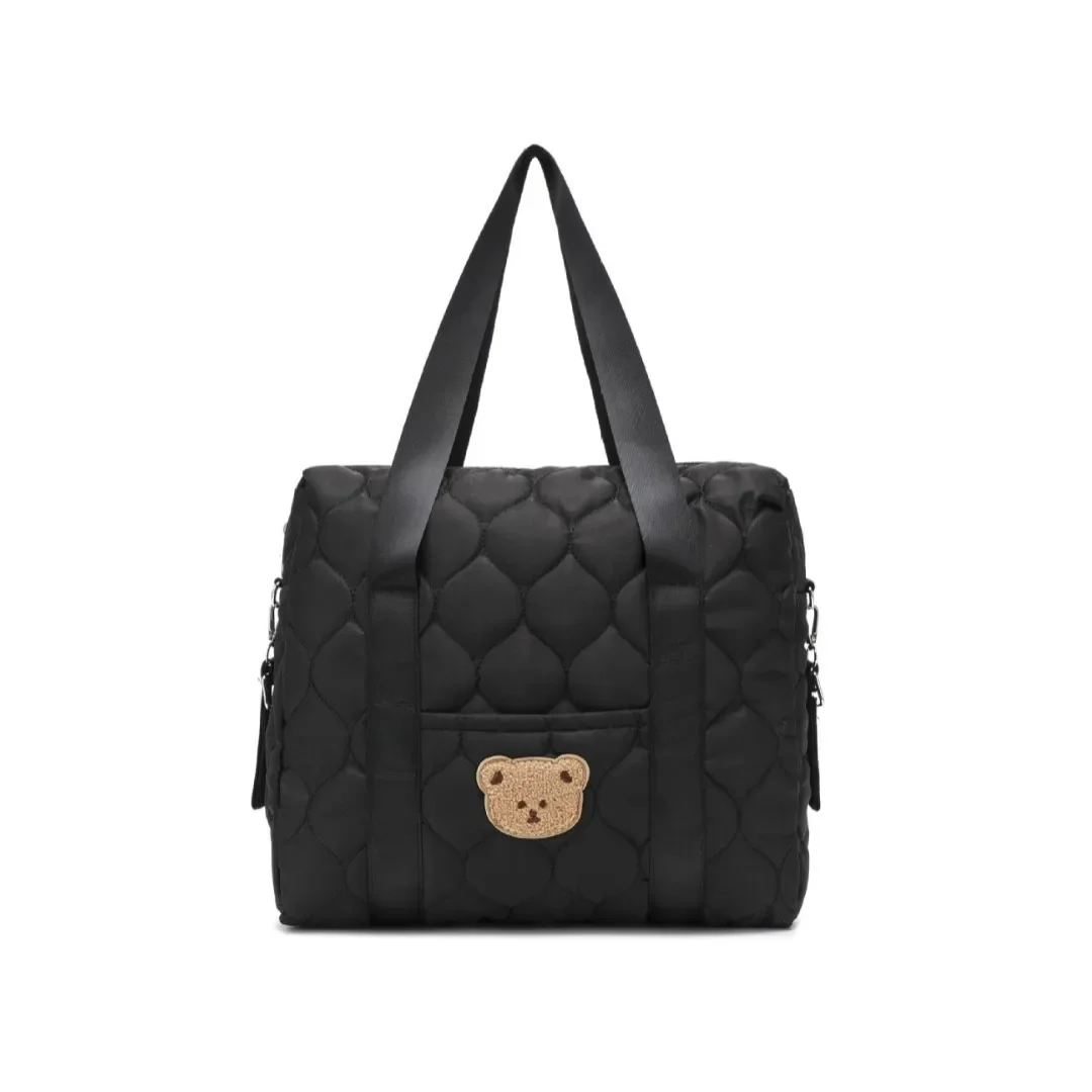 حقيبة تخزين حفاضات الأم ذات سعة كبيرة، حقائب سفر، حقيبة يد عصرية متعددة الوظائف، حقائب أمي مطرزة قطرية خفيفة الوزن #3