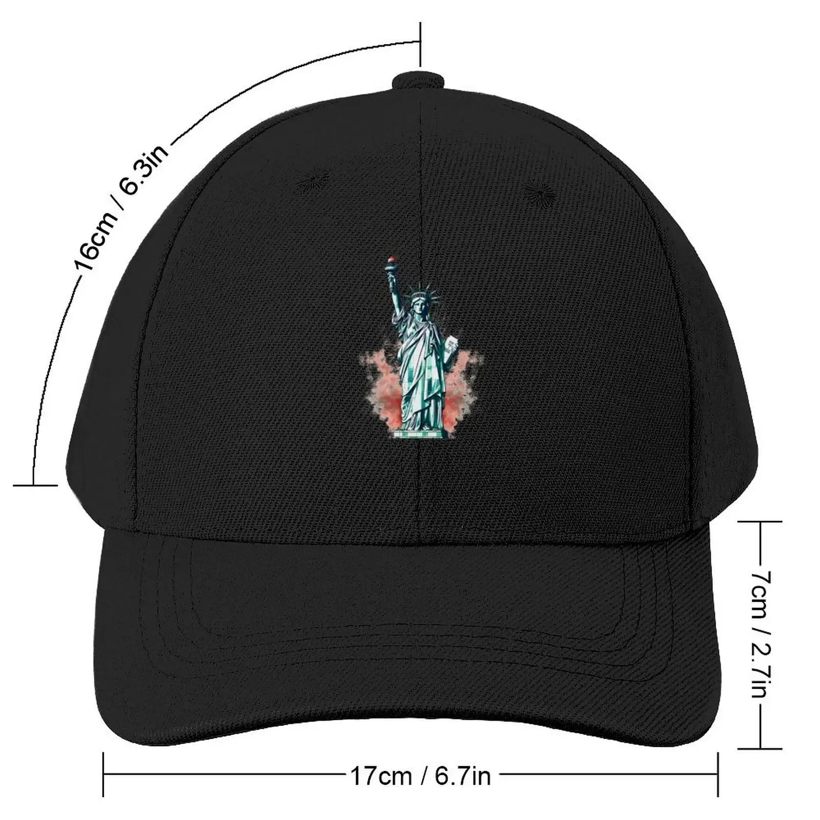 Watercolor Statue of Liberty Baseball Cap Christmas Hat Golf New In The Hat Women's Golf Clothing Men's