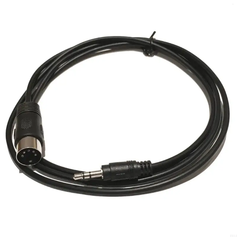 R91A 5-Pin DIN-Male Cable Replacement ,5 Pin Din MIDI Plug to 3.5mm Stereo Male Cable Suitable for MIDI Interconnections
