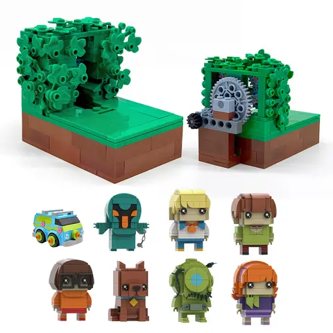 Classic Movie Manual joystick scenario Anime colorful Cartoon Action Figures MOC Building Blocks Model Kid Toys Xmas Gift
