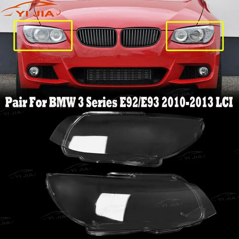 

Для BMW E92 Coupe E93 328i 2010-2013 крышка пара корпуса фары передняя фара объектив прозрачный
