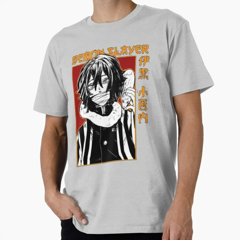 Obanai Iguro Manga Demon Slayer Kimetsu no Yaiba Anime t shirt for fans Large size Tops 100% cotton Clothes Birthday Gift